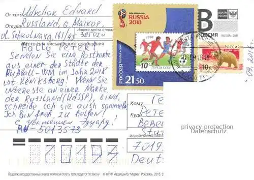 AK / Ansichtskarte Kaliningrad KoeNIGSBERG Ostpreussen RU Fussball Schampons Liga  