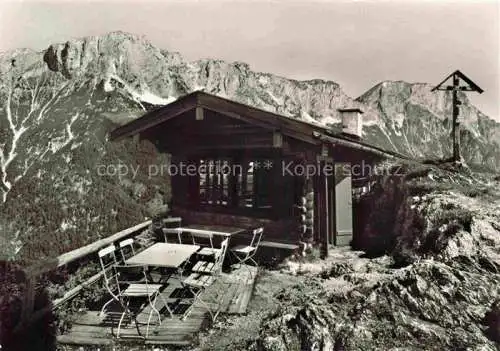 AK / Ansichtskarte BERCHTESGADEN Paulshuette auf der Kneifelspitze mit Untersberg