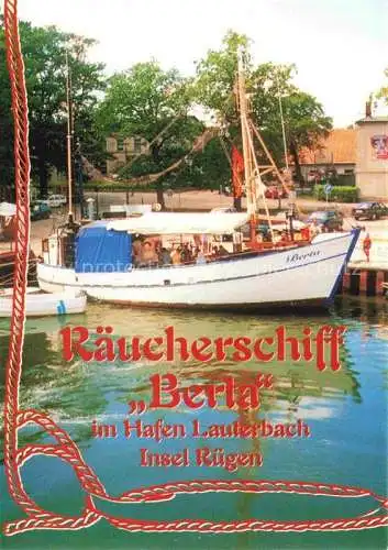 AK / Ansichtskarte Lauterbach Ruegen Putbus Raeucherschiff Berta Imbiss