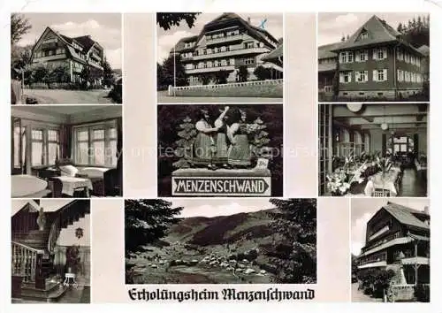 AK / Ansichtskarte Menzenschwand Erholungsheim Panorama Hoehenluftkurort Wegweiser Schwarzwald