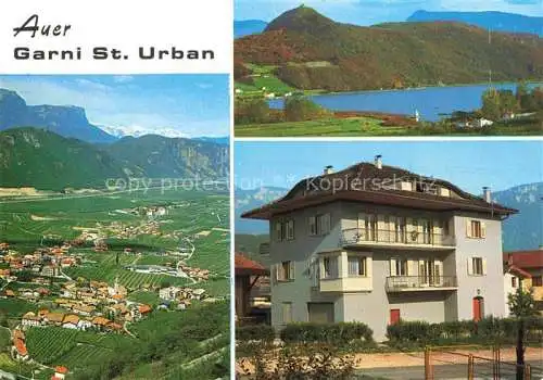 AK / Ansichtskarte Auer Ora Weinstrasse Suedtirol IT Panorama Alpen See Garni Hotel St. Urban