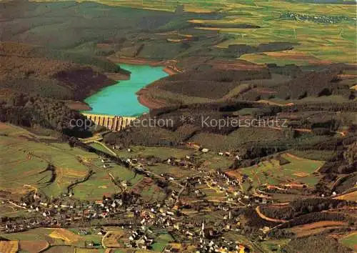 AK / Ansichtskarte Hellenthal Eifel Panorama Olef-Talsperre und Wildreigehege