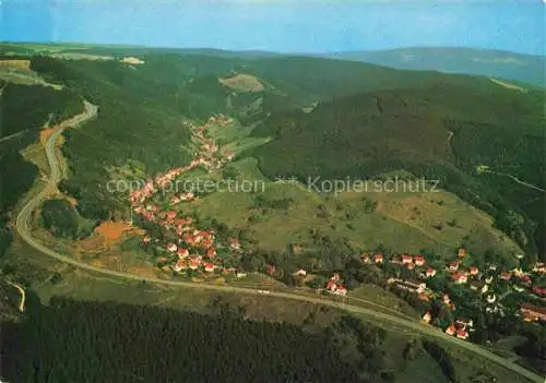 AK / Ansichtskarte Lerbach Harz Panorama Luftkurort Umgehungsstrasse