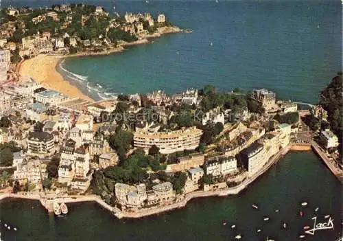 AK / Ansichtskarte DINARD 35 La cale du bec de la vallée et plage de l'écluse vue aérienne Dock Strand der Schleuse