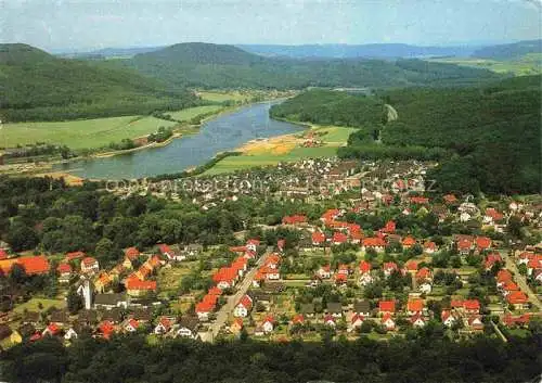 AK / Ansichtskarte Schieder-Schwalenberg Panorama Kneipp-Kurort mit Emmerstausee