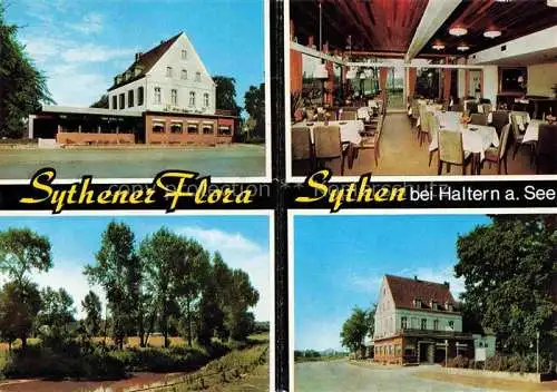 AK / Ansichtskarte Sythen Haltern Sythener Flora Hotel Restaurant Landschaft