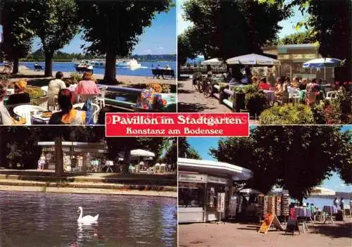 AK / Ansichtskarte KONSTANZ Bodensee BW Pavillon im Stadtgarten Café Kiosk Schwanenteich