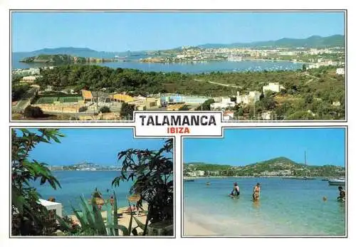 AK / Ansichtskarte Talamanca Ibiza Islas Baleares ES Panorama Strand