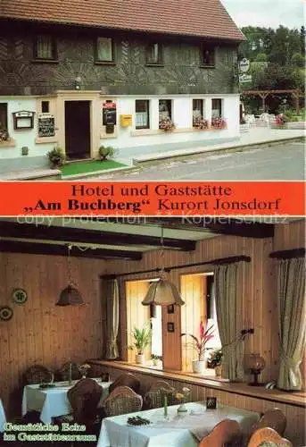 AK / Ansichtskarte Jonsdorf Saechsische Schweiz Hotel Gaststaette Am Buchberg Gastraum