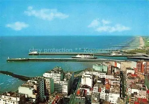 AK / Ansichtskarte Oostende OSTENDE West-Vlaanderen Belgie Panorama Sealink Hafen Strand