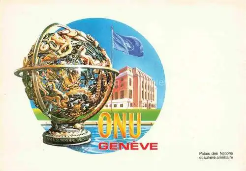 AK / Ansichtskarte Genf  GENEVE GE ONU Buero der Vereinten Nationen Illustration