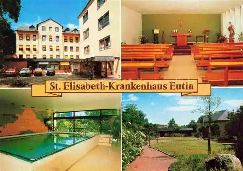 AK / Ansichtskarte Eutin St. Elisabeth-Krankenhaus Kapelle Hallenbad Garten