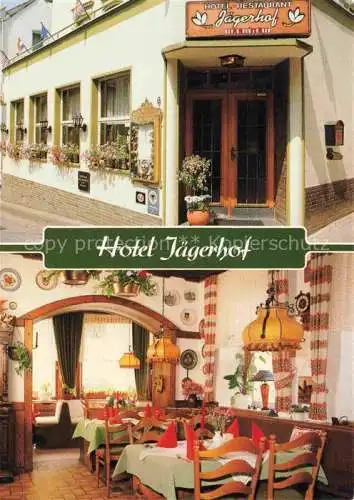 AK / Ansichtskarte Bornhofen Kamp Rhein Hotel Restaurant Jaegerhof