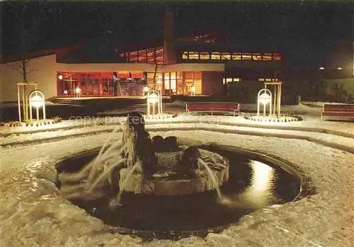 AK / Ansichtskarte Staffelstein Obermaintherme Eingangsforum mit Querkelesbrunnen