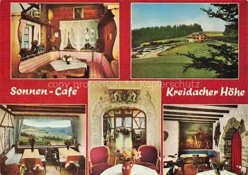 AK / Ansichtskarte Waldmichelbach Wald-Michelbach Hessen Sonnencafé Hotel Kreidacher Hoehe Restaurant Landschaft