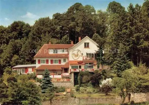 AK / Ansichtskarte Lindenfels Odenwald Gaestehaus Pension Weinklaus Café Haus Luginsland