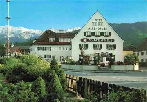 AK / Ansichtskarte GARMISCH-PARTENKIRCHEN Hotel Restaurant Alpengruss Alpenblick Huber-Karte Nr. 11.061