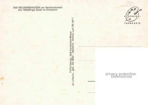 AK / Ansichtskarte Helmarshausen 1000jaehrige Stadt im Diemeltal am Reinhardswald