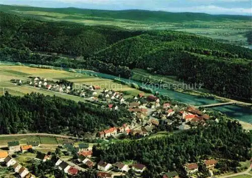 AK / Ansichtskarte Hemfurth-Edersee Edertal Hessen Fliegeraufnahme