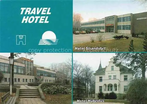 AK / Ansichtskarte HERINGSDORF  Ostseebad Usedom Travel Hotel Strandidyll Hotel Hubertus