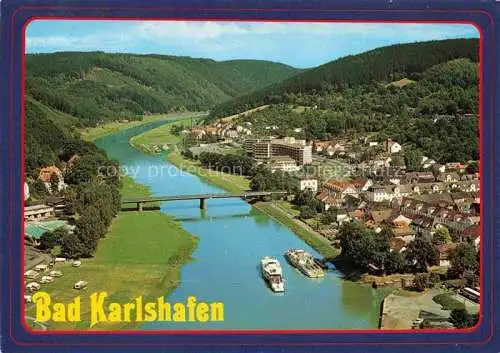 AK / Ansichtskarte Bad Karlshafen Panorama Wesertal Blick vom Hugenottenturm