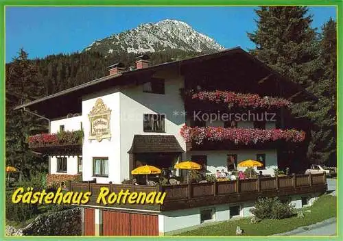 AK / Ansichtskarte Filzmoos Pinzgau-Pongau AT Gaestehaus Rottenau Terrasse