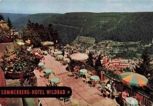 AK / Ansichtskarte BAD WILDBAD  Schwarzwald Sommerberghotel Wildbad Terrasse Hoehenkurgebiet