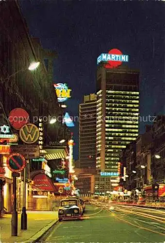 AK / Ansichtskarte BRUXELLES Bruessel Brussels Vue de nuit sur le Centre International Rogier