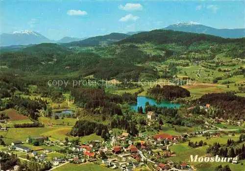 AK / Ansichtskarte Moosburg Kaernten AT Panorama mit Moosburger Teiche Alpen