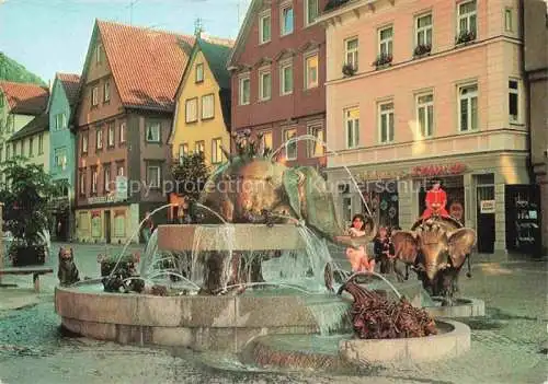 AK / Ansichtskarte Geislingen  Steige Forellenbrunnen in der Fussgaengerzone