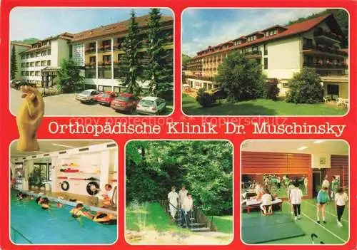 AK / Ansichtskarte Bad Lauterberg Orthopaedische Klinik Dr. Muschinsky Hallenbad Gymnastikraum Therapie