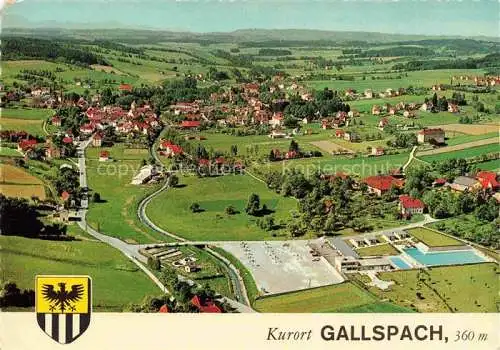 AK / Ansichtskarte Gallspach Oberoesterreich AT Panorama Kurort Freibad