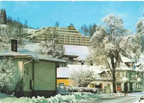 AK / Ansichtskarte Warmensteinach Panorama Hotel im Winter