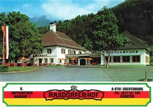 AK / Ansichtskarte Greifenburg Drau Kaernten AT Gasthof Rasdorfer-Hof Hopfgartner