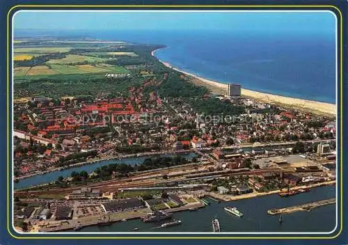 AK / Ansichtskarte WARNEMueNDE Ostseebad Rostock Panorama Hafen Strand