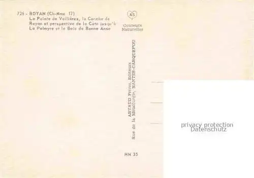 AK / Ansichtskarte ROYAN 17 Charente-Maritime Panorama Pointe de Vallières Conche de Royan Côte jusqu'à La Palmyre et Baie de Bonne Anse