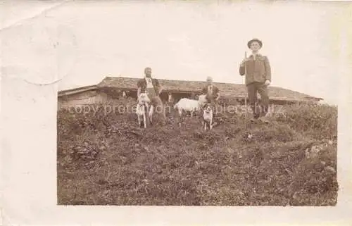 AK / Ansichtskarte Schaeferei Sheperding Bergerie-- 1931 Ziege Hund