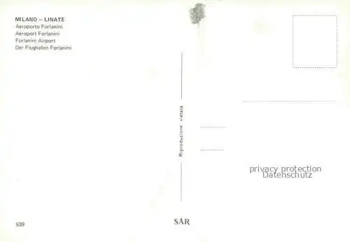 AK / Ansichtskarte Flughafen Airport Aeroporto Milano Linate