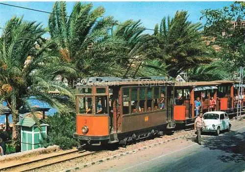 AK / Ansichtskarte Strassenbahn Tramway-- Mallorca Port de Soller 