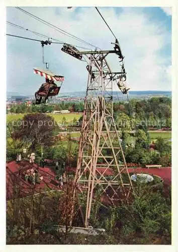 AK / Ansichtskarte Sessellift_Chairlift_Telesiege Bundesgartenschau Kassel 