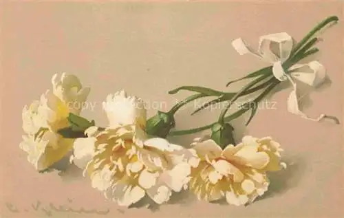 AK / Ansichtskarte Klein_Catharina_Kuenstlerlitho Nelken   