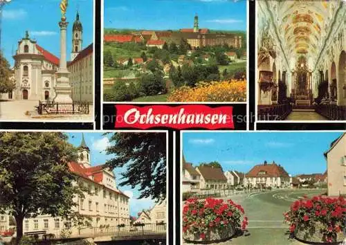 AK / Ansichtskarte Ochsenhausen Saeule Panorama Kirche Inneres Ortsmotiv