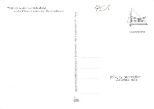 AK / Ansichtskarte Rot Rot Kloster Kirche