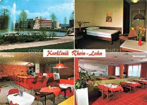AK / Ansichtskarte Lahnstein Kurklinik Rhein Lahn Cafeteria Speisesaal Zimmer