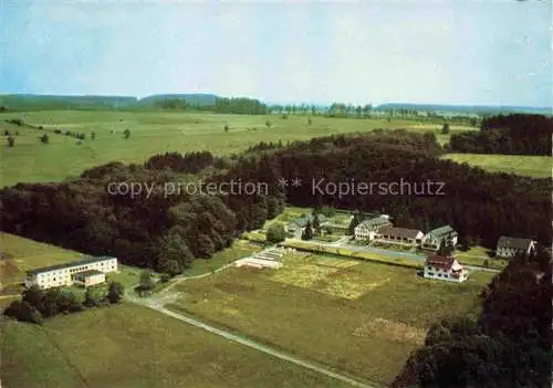 AK / Ansichtskarte Rehe Westerwald Rheinland-Pfalz Christl Erholungsheim Westerwald Stiftung Fliegeraufnahme