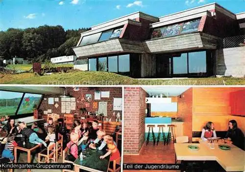 AK / Ansichtskarte Huebingen Westerwaldkreis Familienferiendorf der Dioezese Limburg Kindergarten Gruppenraum Jugendraeume