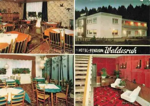 AK / Ansichtskarte Neustadt Westerwald Hotel Pension Waldesruh Gastraeume