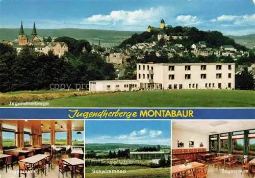 AK / Ansichtskarte Montabaur Westerwald Jugendherberge Tagesraum Schwimmbad