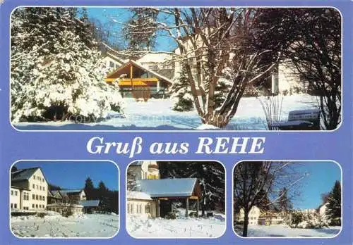 AK / Ansichtskarte Rehe Westerwald Rheinland-Pfalz Stiftung Christliches Erholungsheim Westerwald Winteridylle