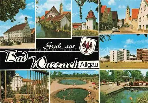 AK / Ansichtskarte Bad Wurzach Ravensburg BW Teilansichten Moorheilbad Kirche Kurhaeuser Rheumasanatorium Freibad